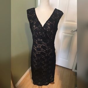 Black lace dress